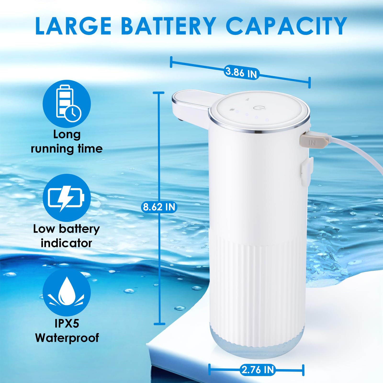 XINKORA IPX5 waterproof foam dispenser for wet areas