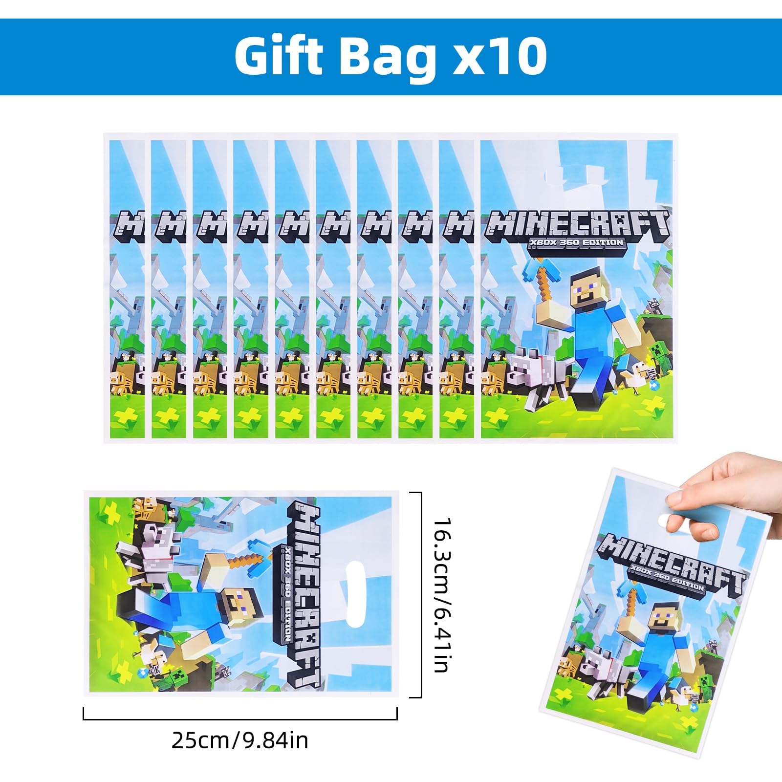 Xioose gift bags 10pcs for easy party favors.
