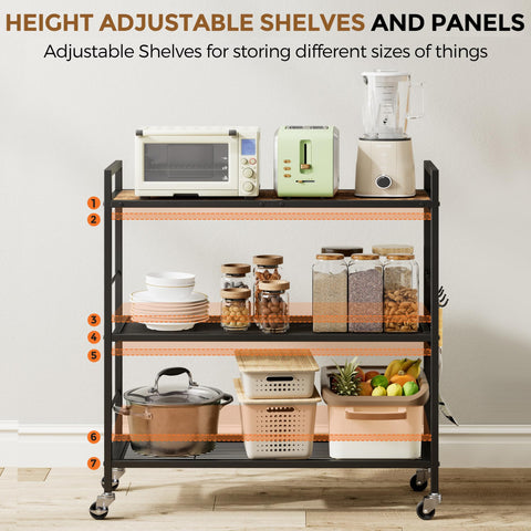XIVIRACK adjustable shelves adaptable to different items and heights