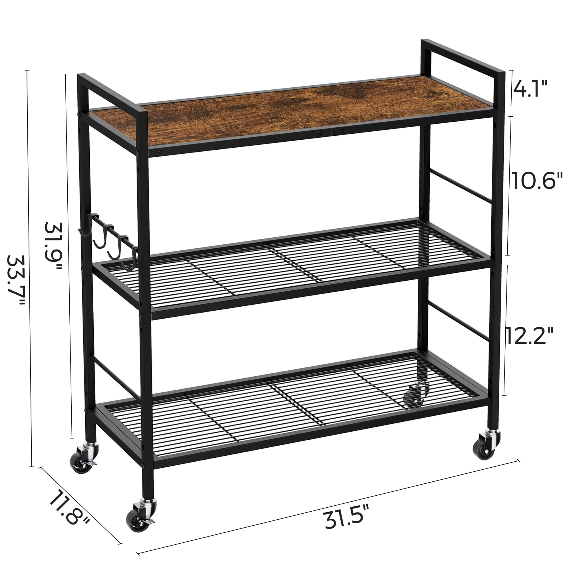XIVIRACK dense wire shelving supports heavy items with clear visibility