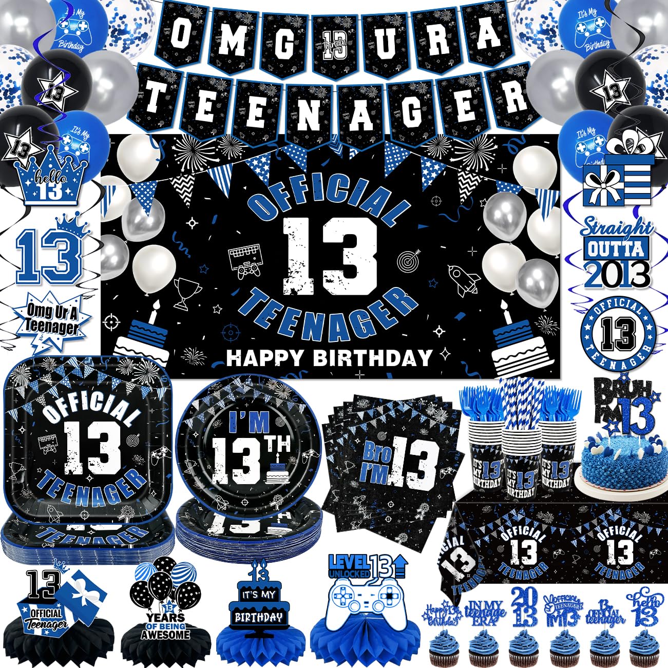 Xizondidi 13th birthday backdrop boosts teen party visuals for photo moments