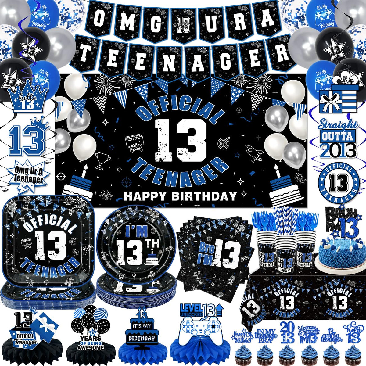 Xizondidi 13th birthday backdrop boosts teen party visuals for photo moments