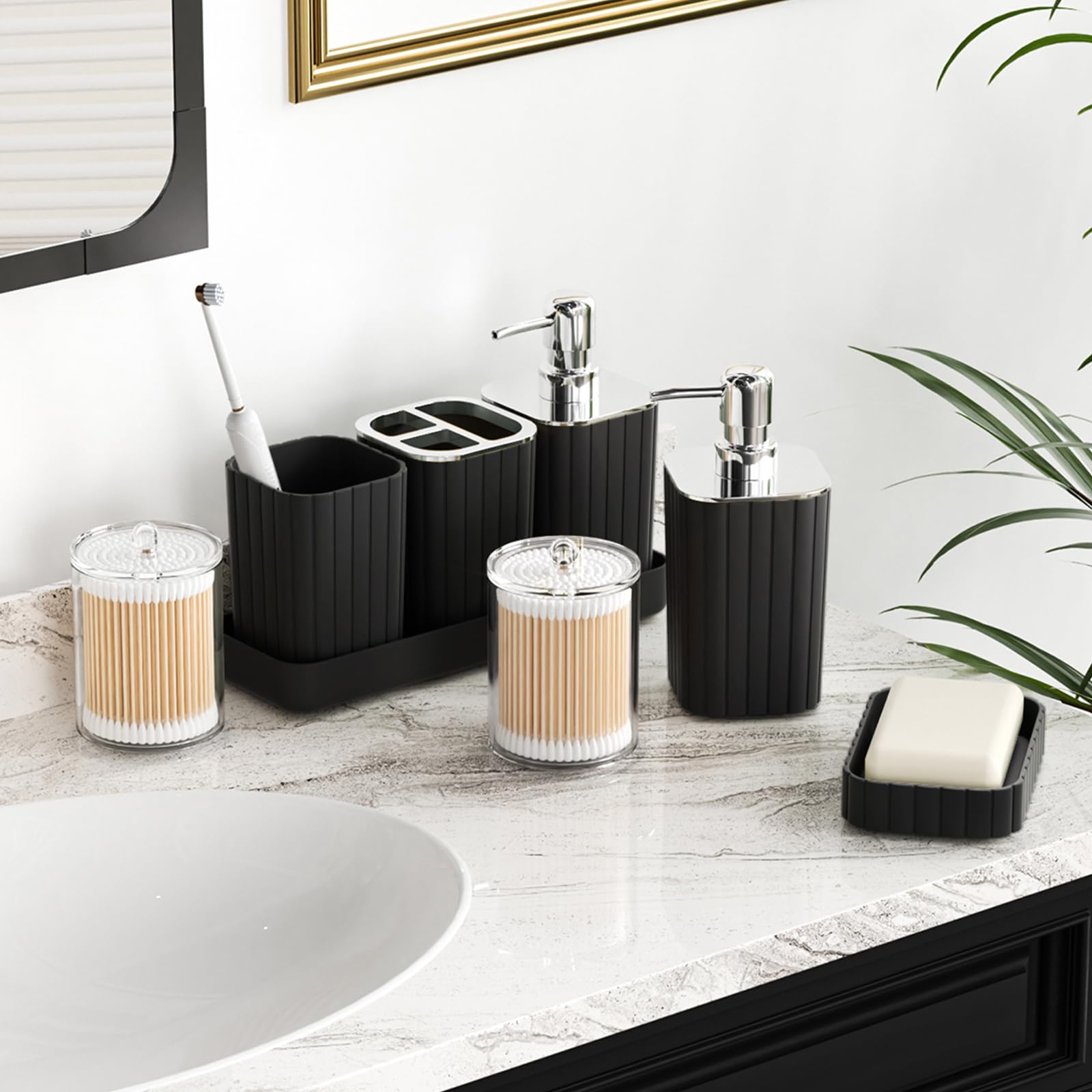 XLHOMO vanity tray organizes cosmetics neatly