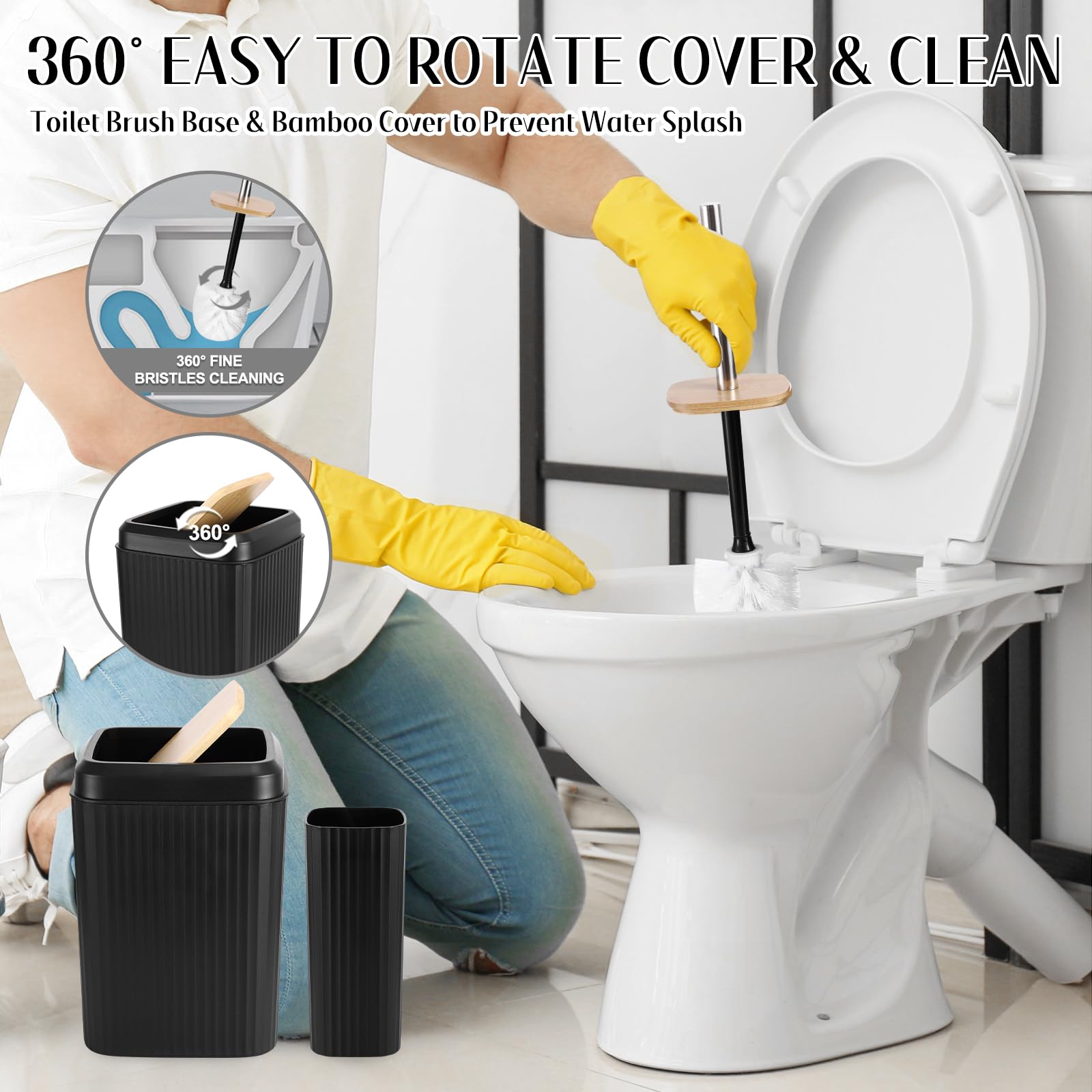 XLHOMO black soap dish with drainage for tidy soap storage.