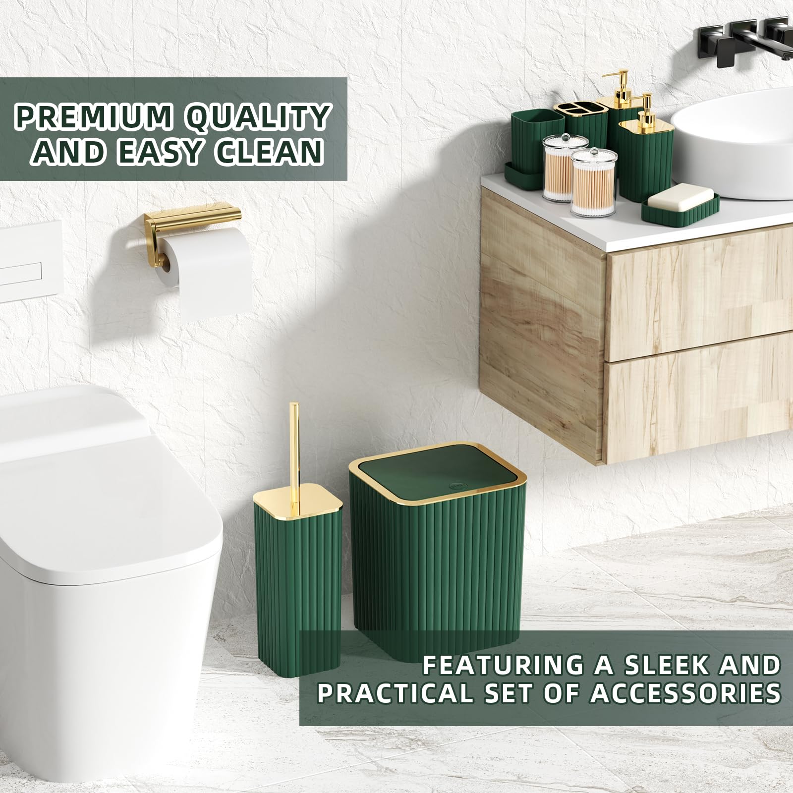 XLHOMO toothbrush holder keeps counter tidy and organized