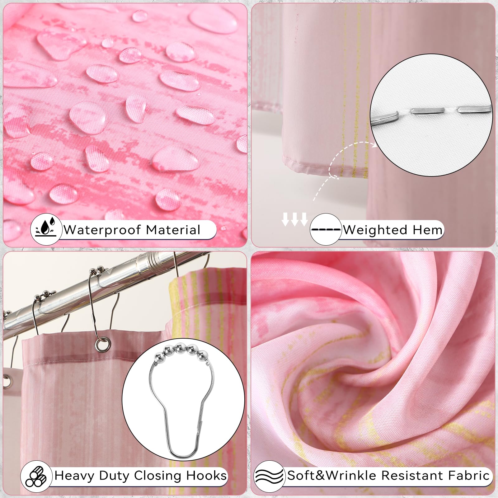 XLHOMO non-slip bath rugs prevent shifting for safer, spa-like bathrooms.