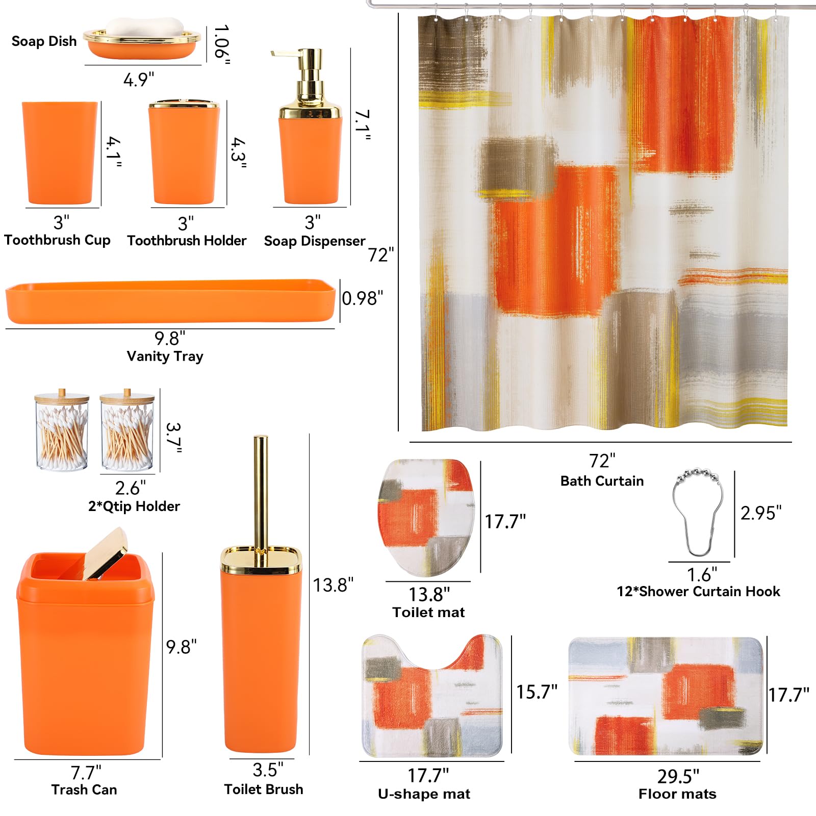 XLHOMO orange soap dish stores soap within easy reach.
