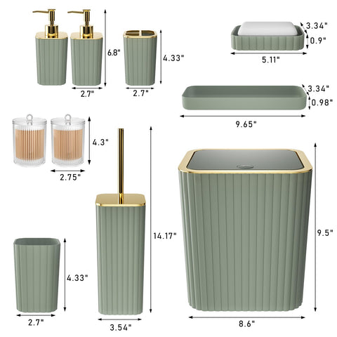 XLHOMO soap dispensers 2-pack with rust-resistant pumps for daily use