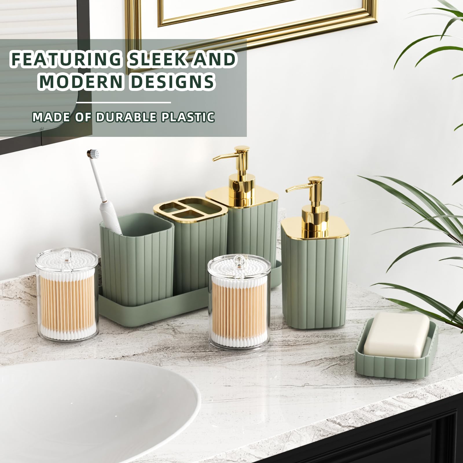 XLHOMO toothbrush holder keeps brushes neatly arranged and easy to reach