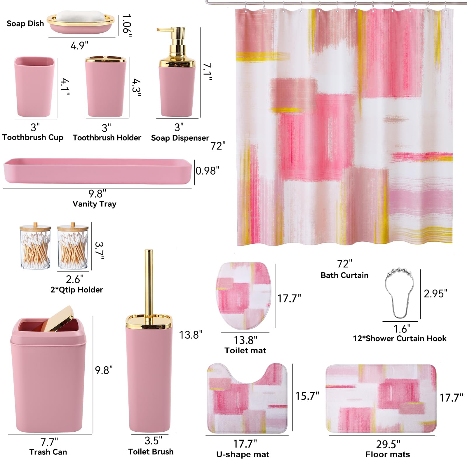 XLHOMO soap dispenser and dish for tidy countertops and easy use.