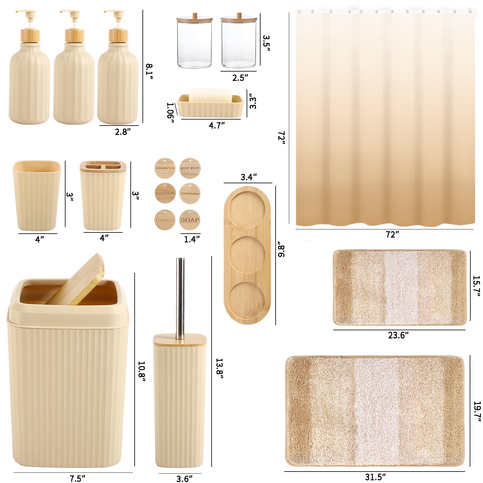 XLHOMO vanity tray keeps bathroom essentials neatly arranged.