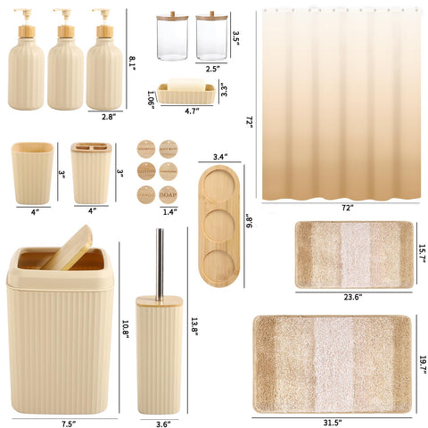 XLHOMO vanity tray keeps bathroom essentials neatly arranged.