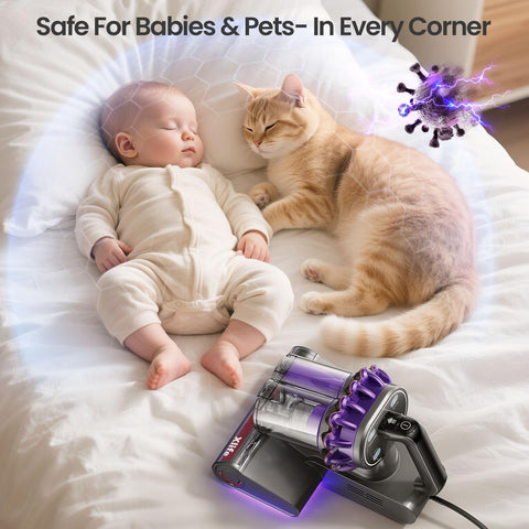 Xlife HEPA Filter helps trap allergens for cleaner air.
