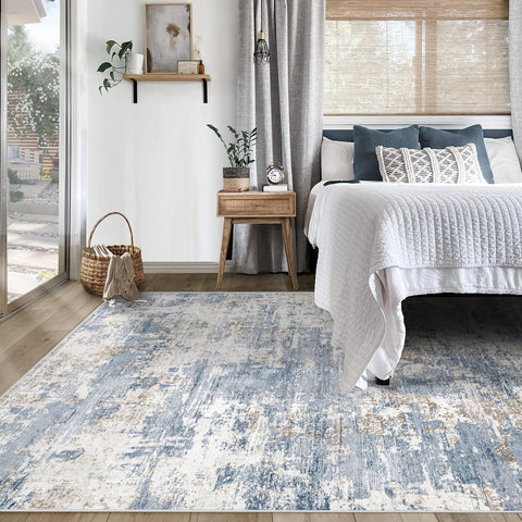 XLUEZ 5x7 kid-friendly rug illustrates safe play and comfy lounging.