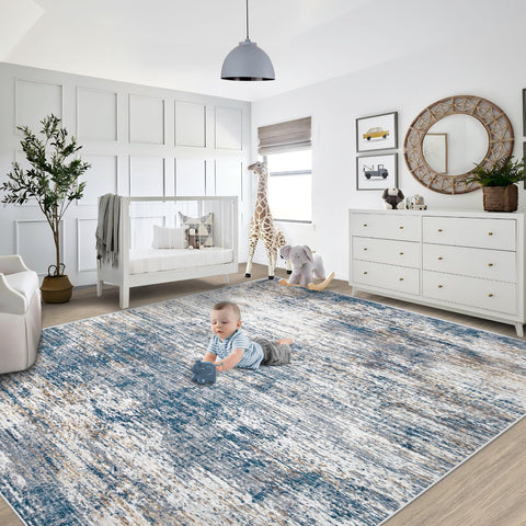 Low pile design keeps it practical for high-traffic rooms.