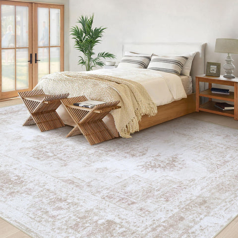 XLUEZ area rug non-slip backing detail for safer high-traffic spaces.