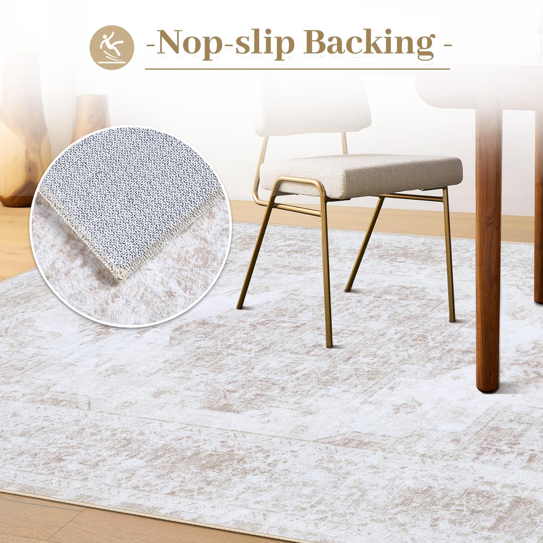 XLUEZ beige neutral backdrop pairs with various decor themes.
