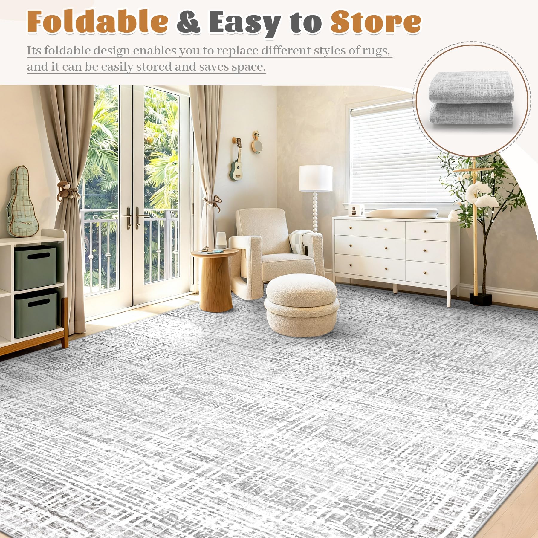 XLUEZ easy-care design ships folded and stores neatly