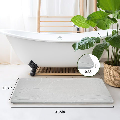 XMarrat non-slip pad underneath enhances stability after showers.