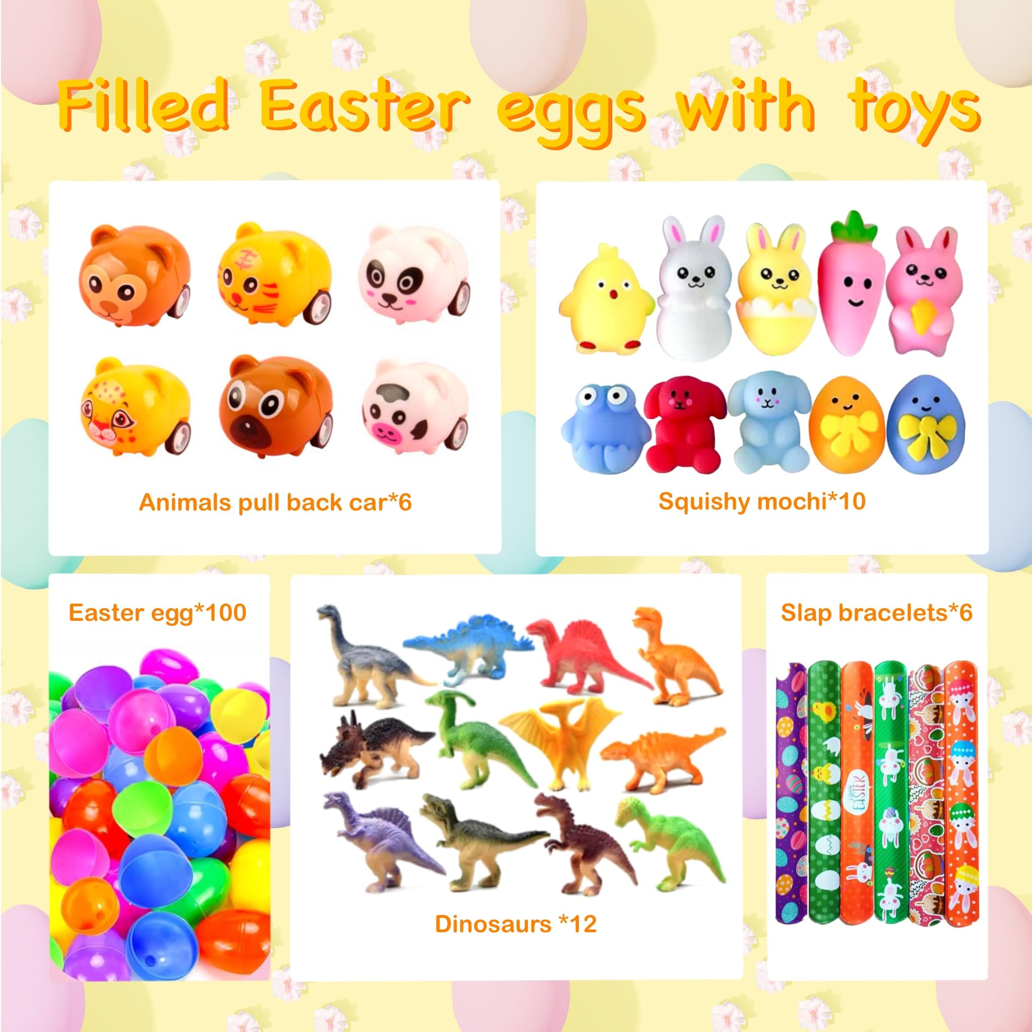 XMCHJY assorted novelties inside eggs, ideal for office rewards or party prizes