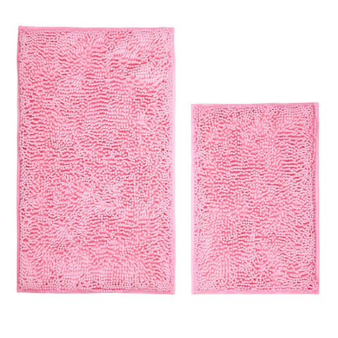 Xmecyino large 32x20 mat with plush chenille and non-slip backing for safety