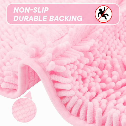 Xmecyino small 24x16 rug provides secure footing after shower