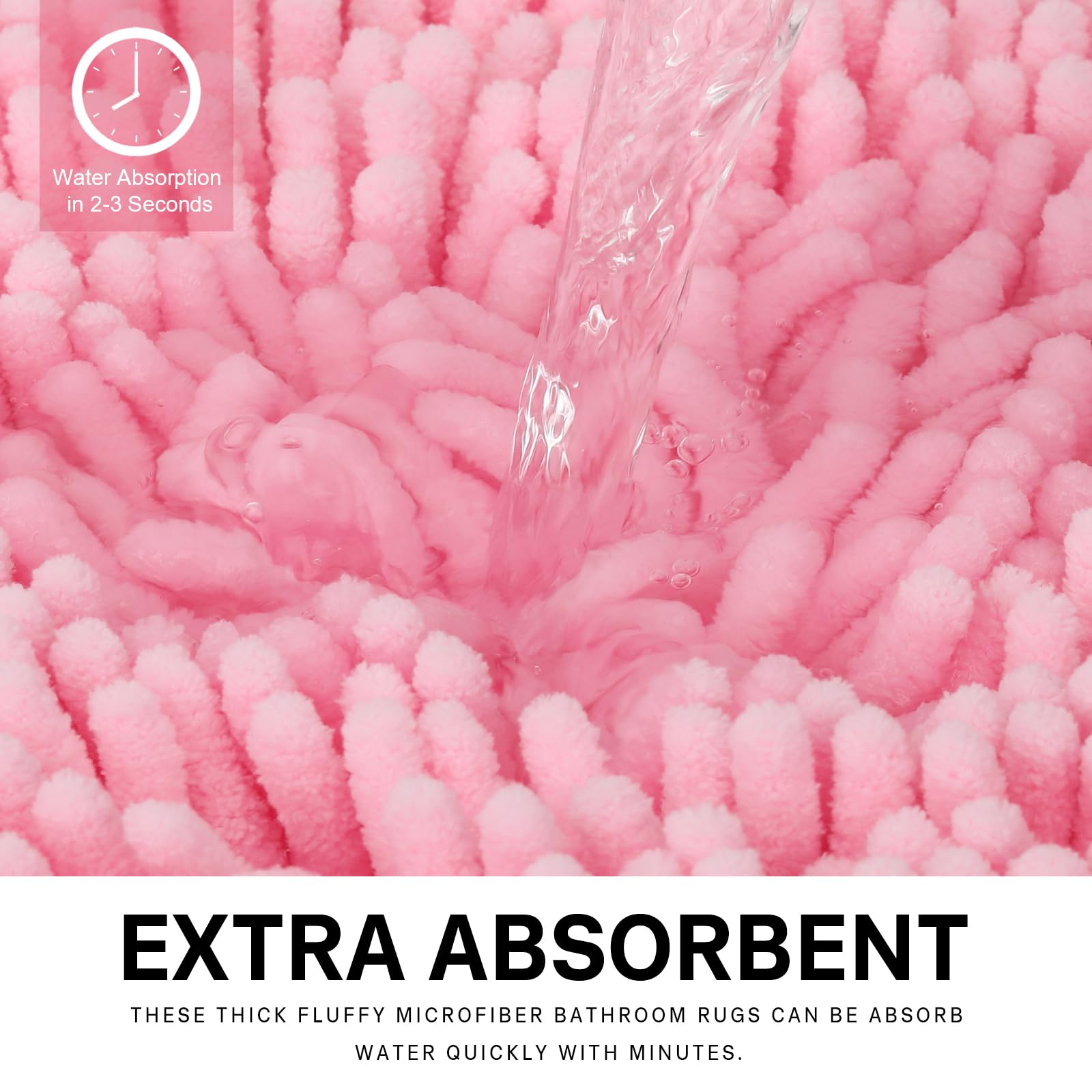 Xmecyino plush chenille texture delivers soft steps and luxury