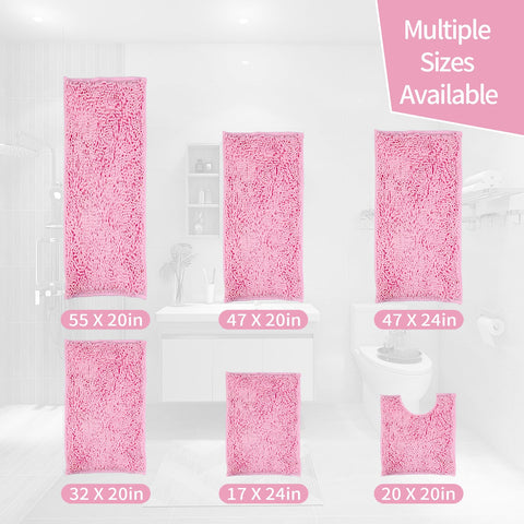 Xmecyino pink bathroom decor adds a warm, spa-like ambience.