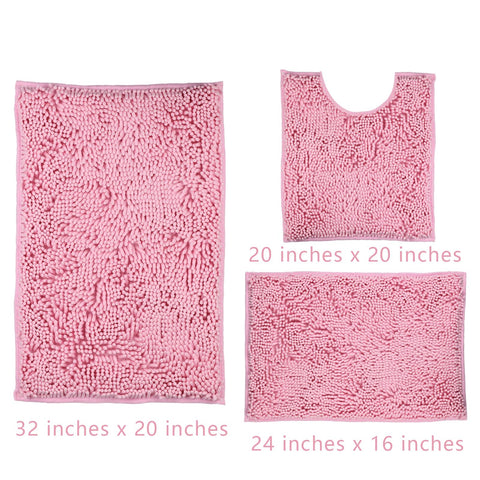 Xmecyino pink chenille fiber detail showing thick, cozy pile.