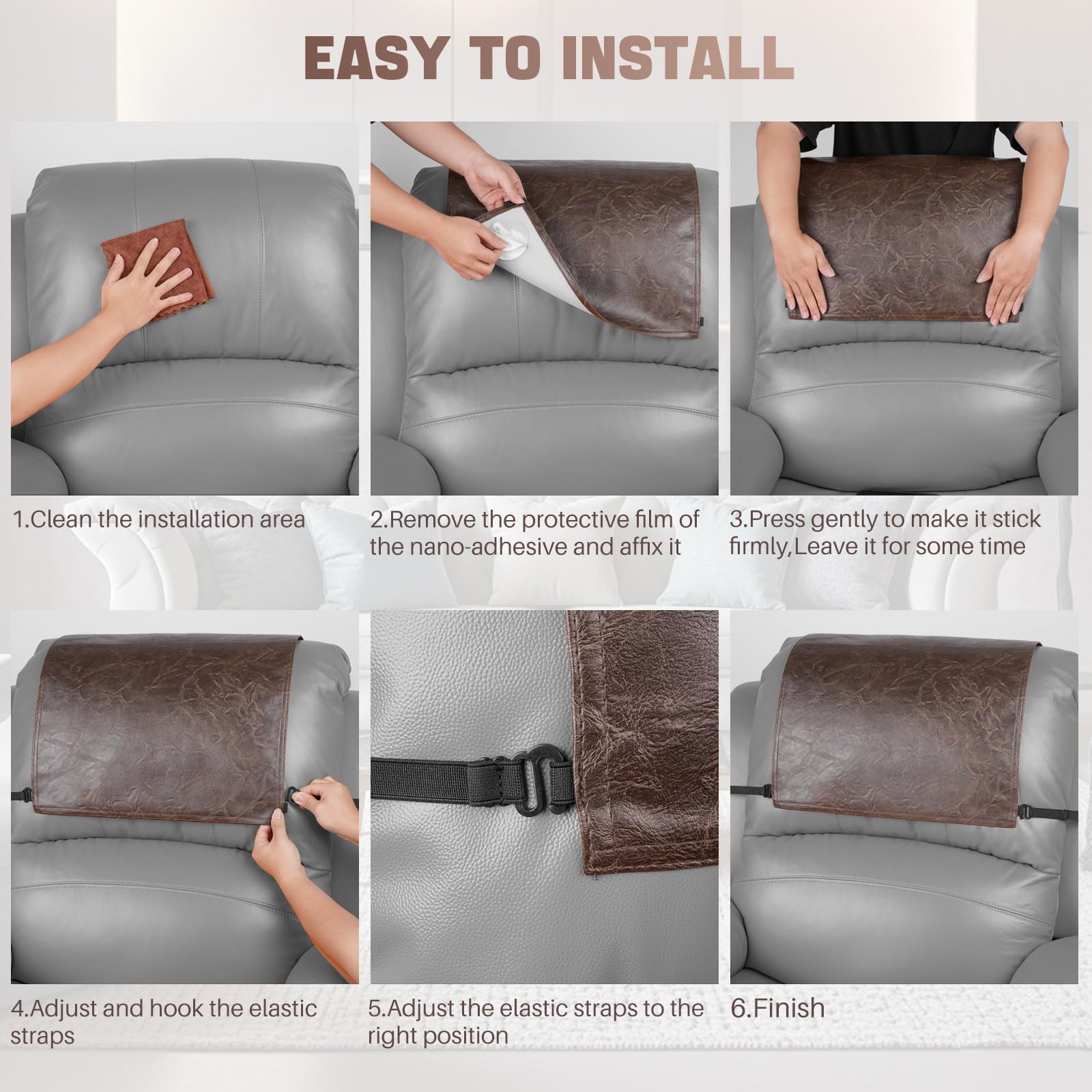 Xmntdo headrest protector packaging includes support promise.