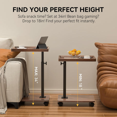 XNSDXV C Table bedside tray for drinks and laptops