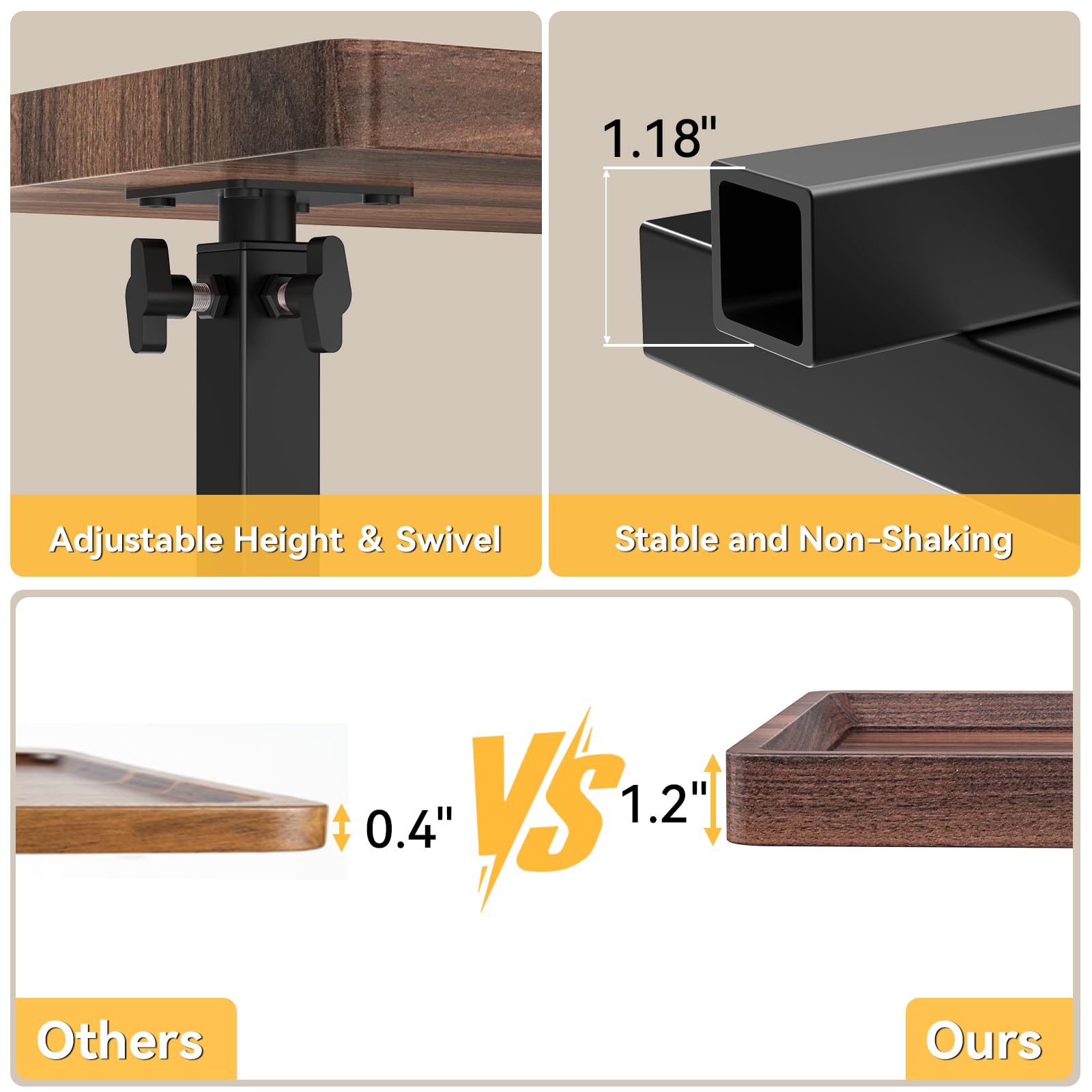 XNSDXV C Table edge guard prevents items from slipping