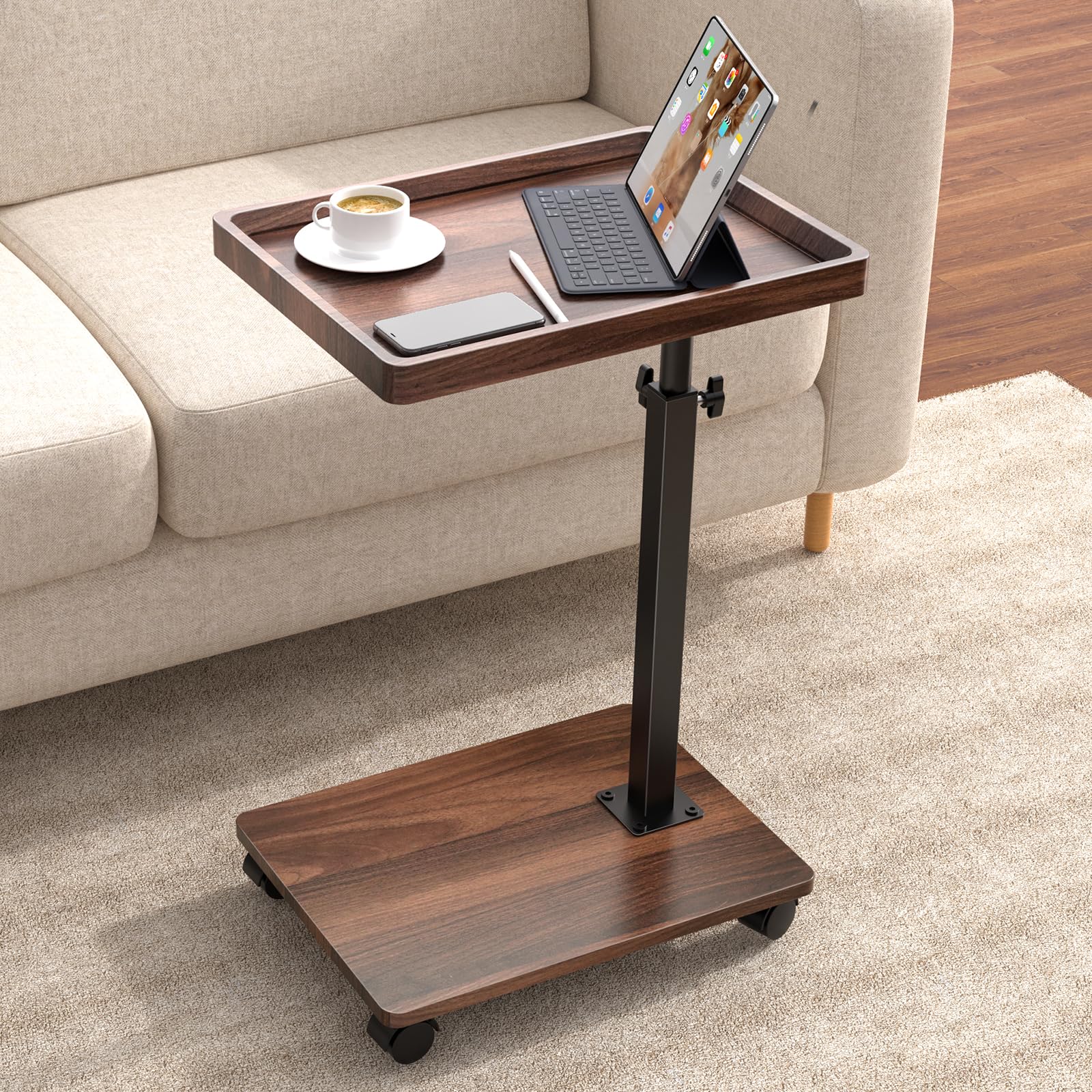 XNSDXV C Table End Table adjustable height for sofa use
