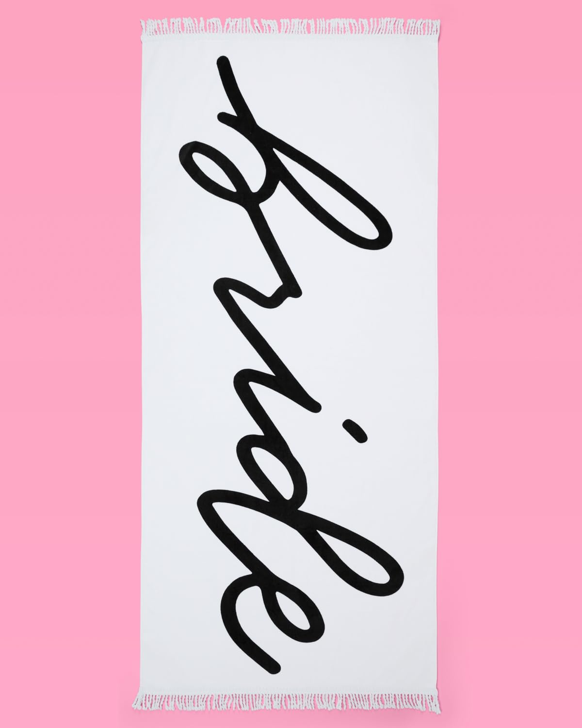 xo Fetti Bride Fringe Beach Towel gift idea for bridesmaids or showers.