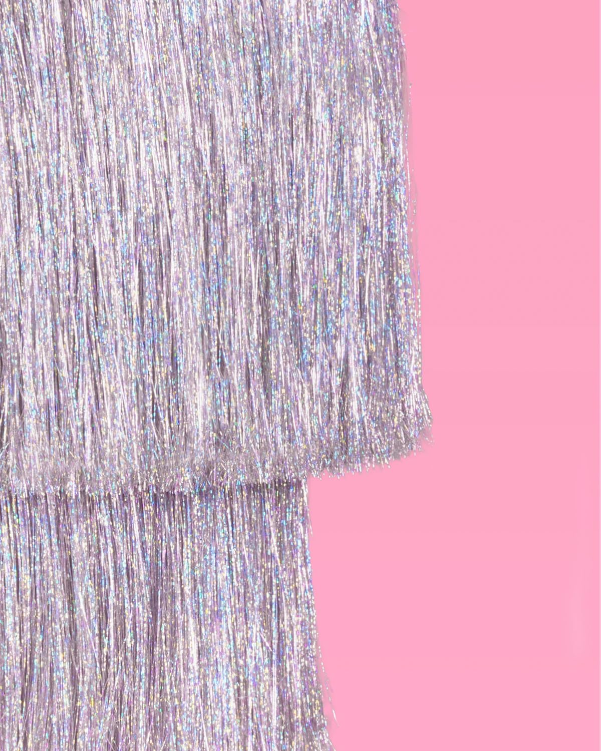 xo Fetti fringe chandelier two-layer wooden hoop design adds depth to scenes