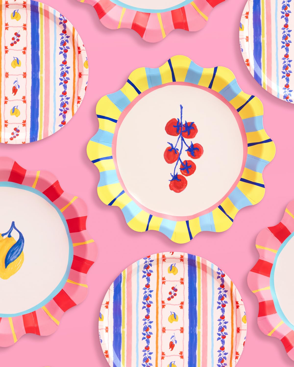 xo, Fetti Italian Summer Plates mix and match designs for versatile styling