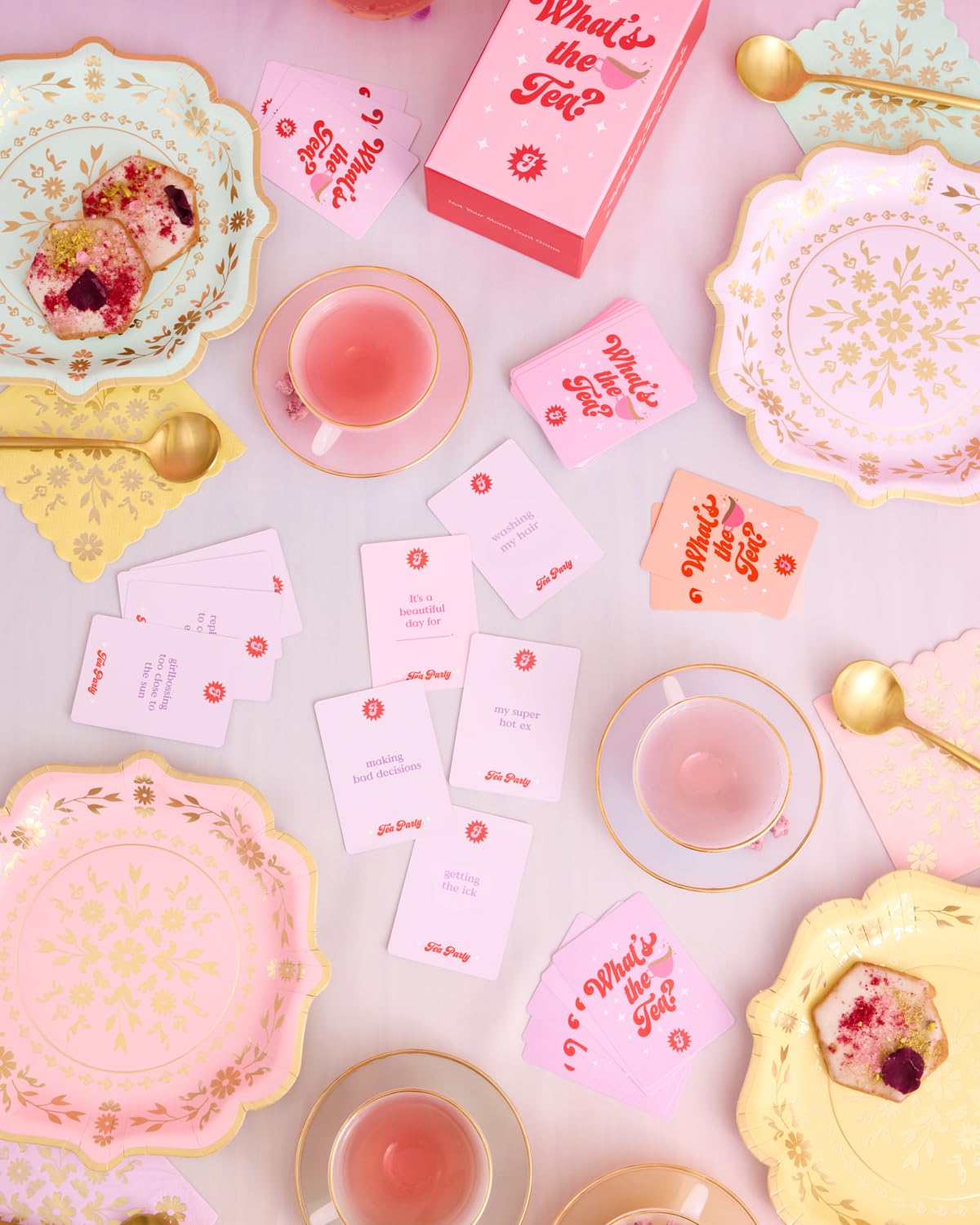 xo Fetti What's The Tea unboxing moment, builds anticipation.