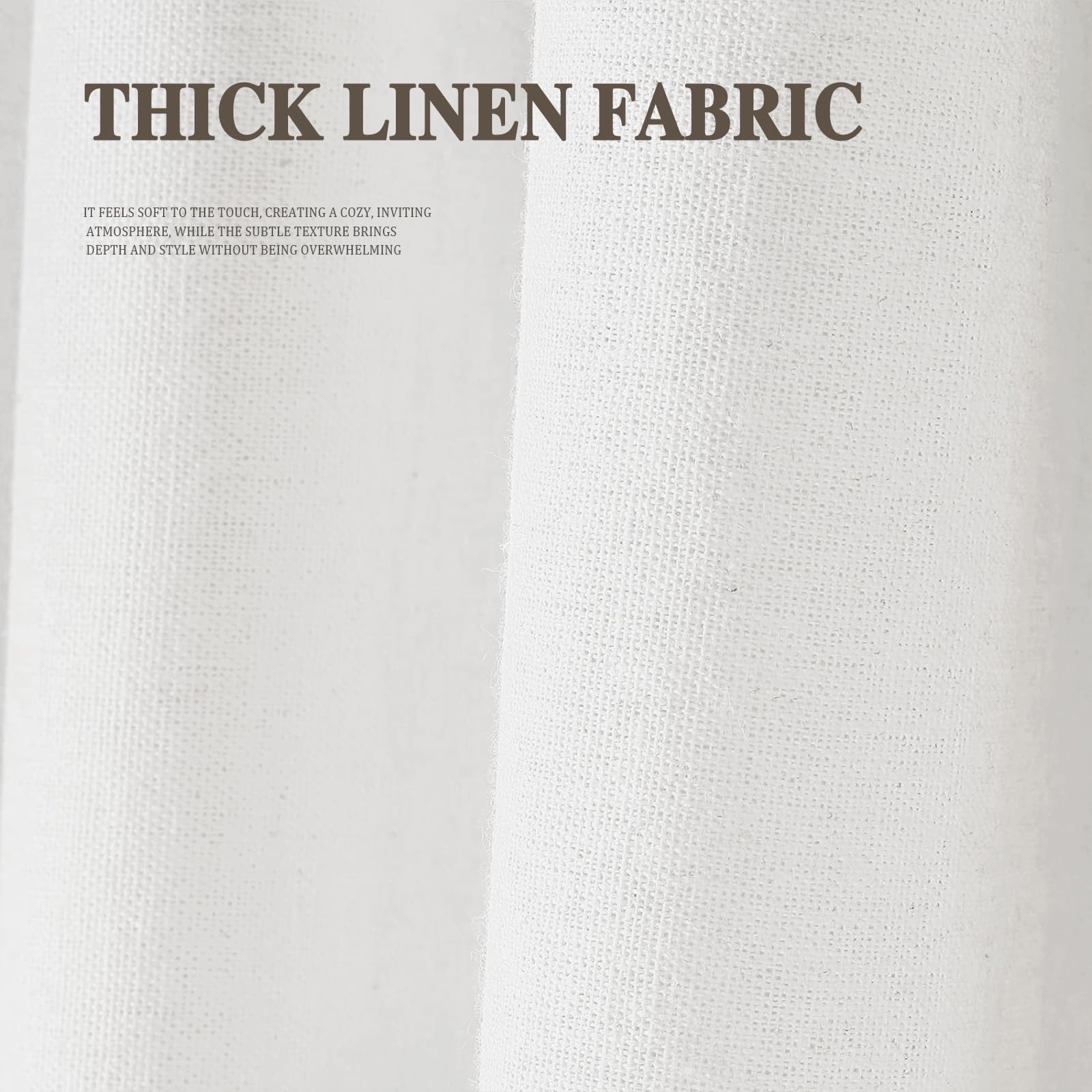 XOGUIBO neutral-tone curtain complements a variety of bathroom styles.