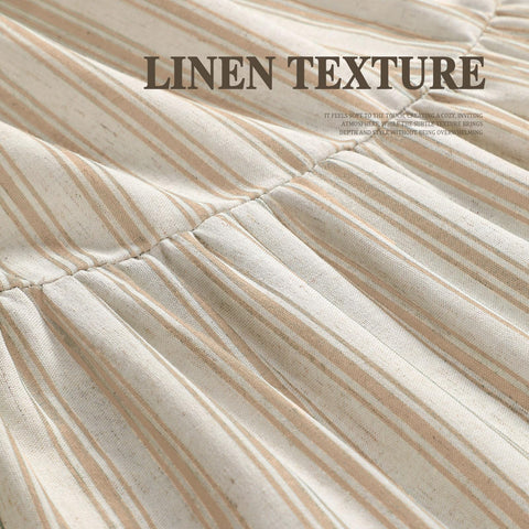 XOGUIBO versatile neutral curtain blends with wood, greenery, or modern accents.