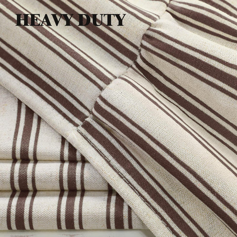 XOGUIBO curtain styled in a warm bathroom setup with wood accents.