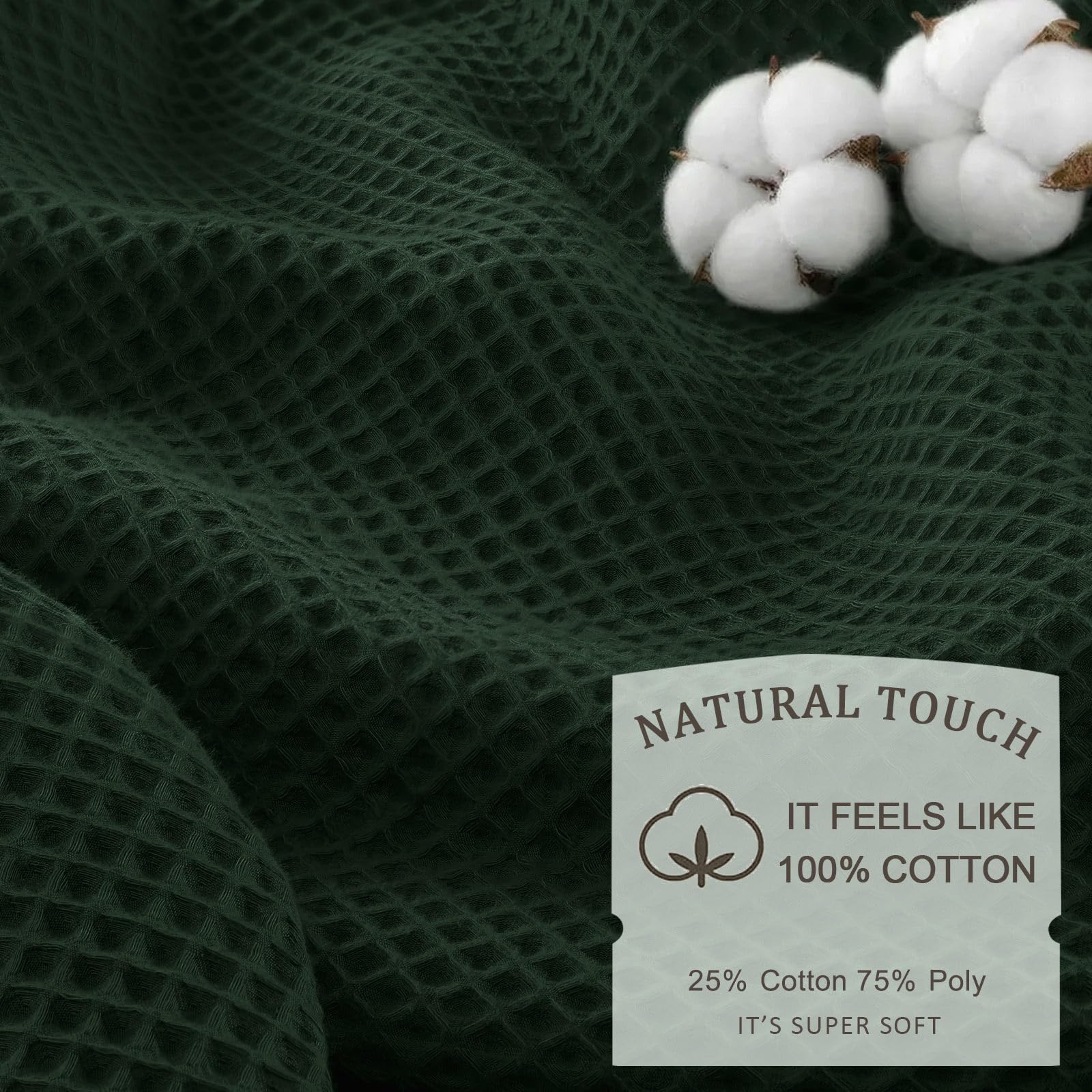 XOGUIBO curtain close-up showing soft cotton-touch texture.