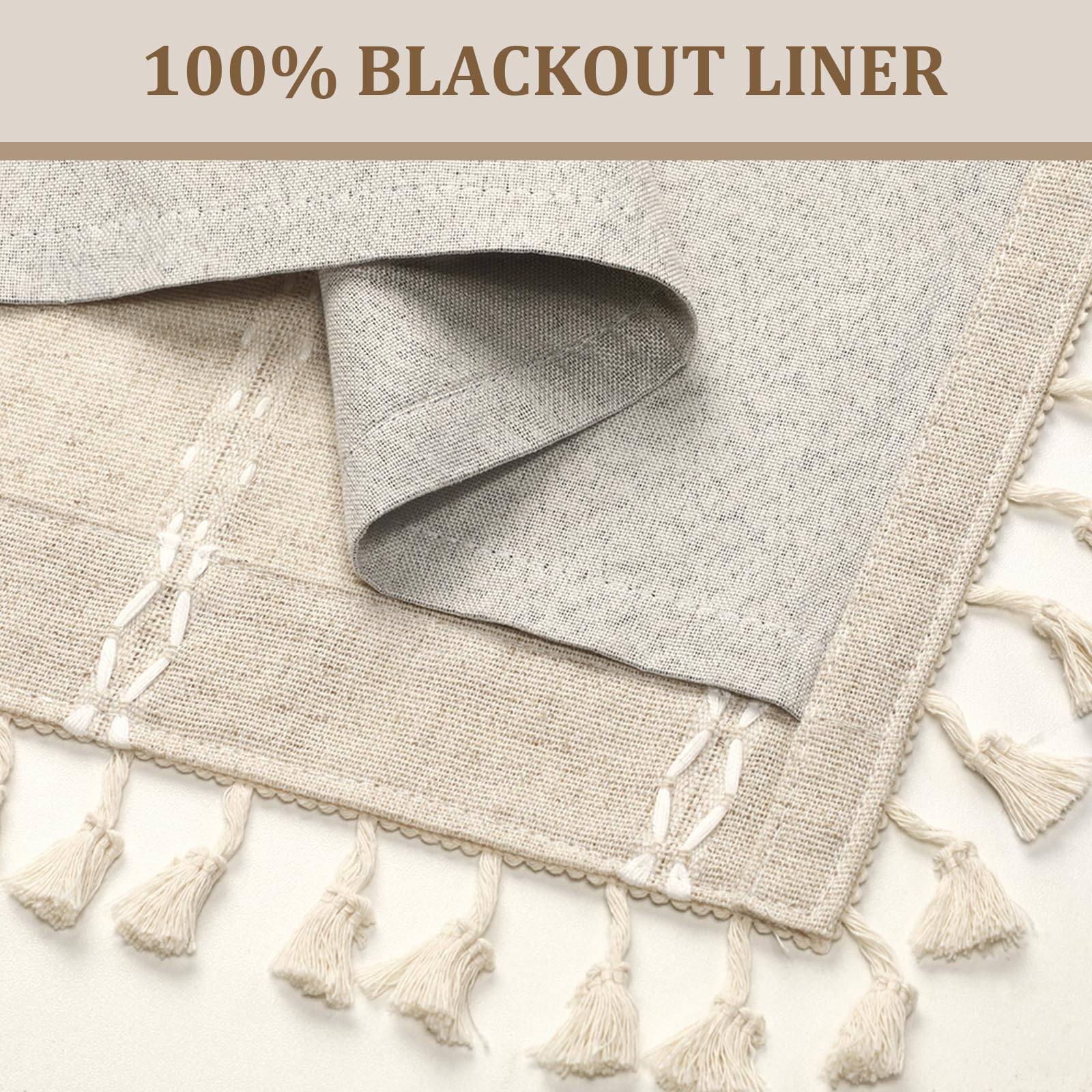 XOGUIBO curtain panels with rod-pocket fit most rods