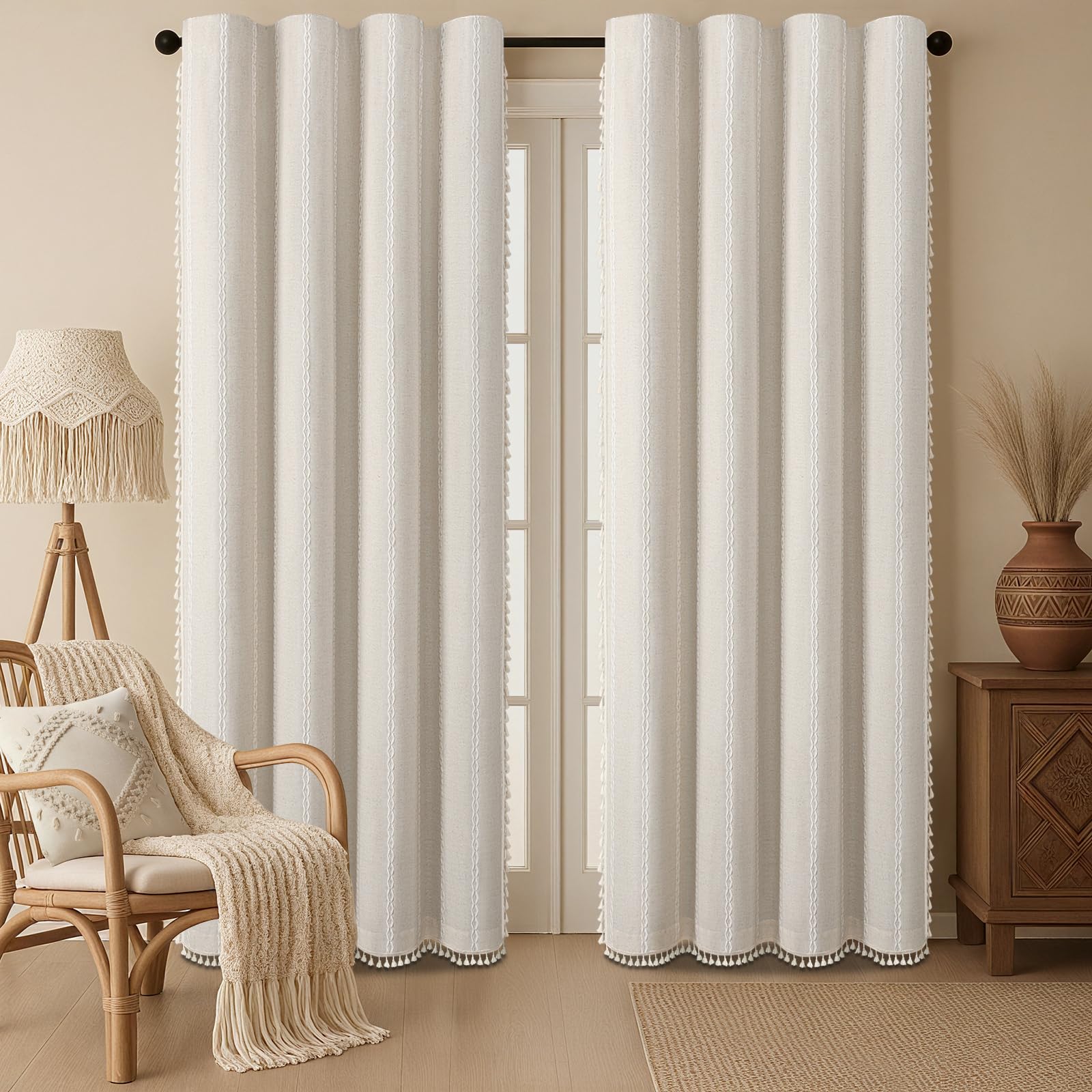 XOGUIBO machine-washable curtains simplify home care.