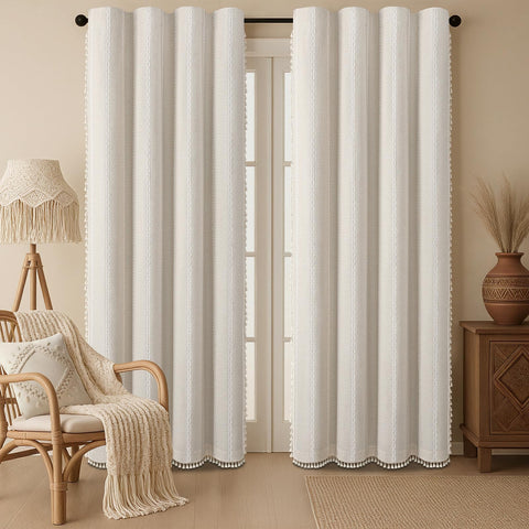 XOGUIBO machine-washable curtains simplify home care.