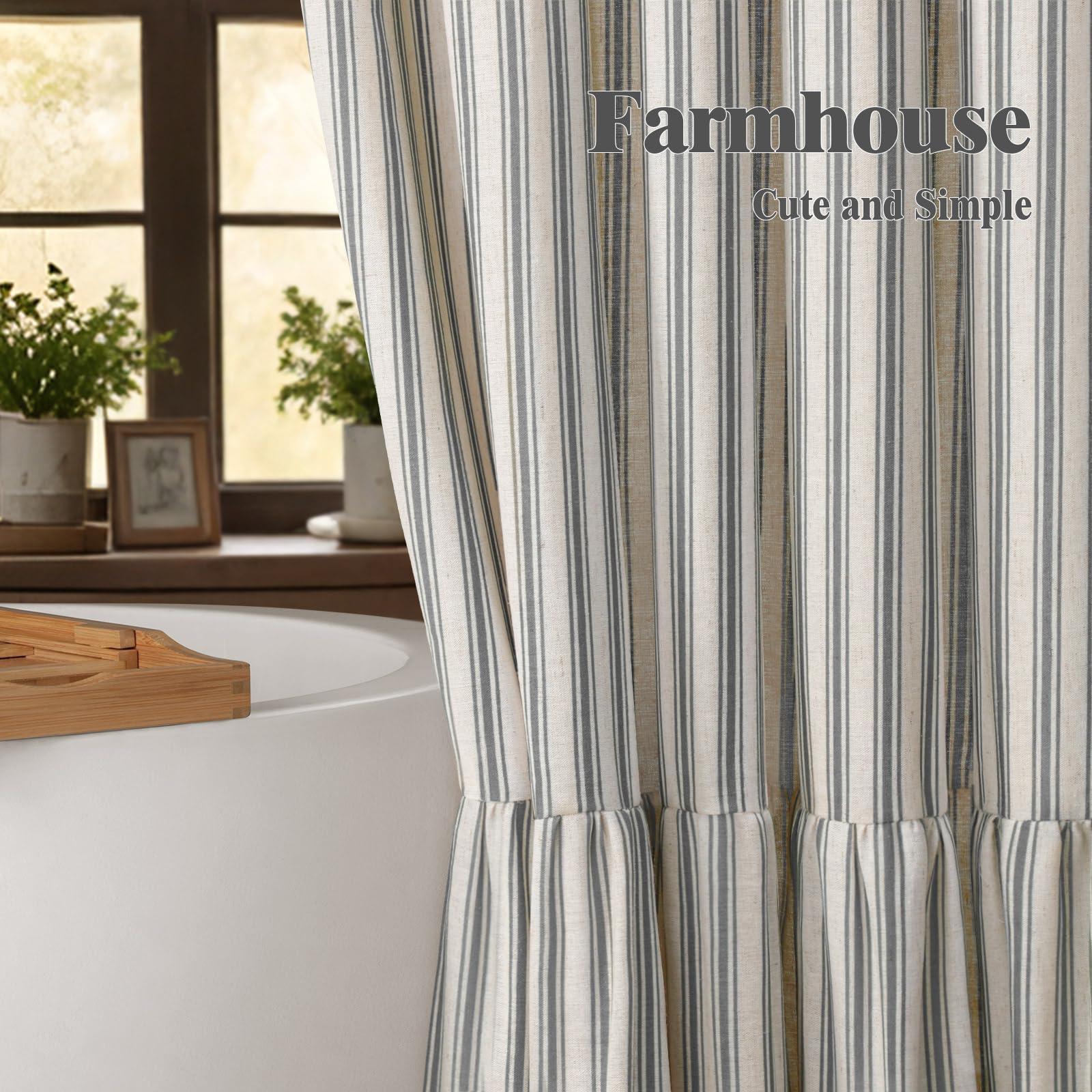 XOGUIBO curtain is machine washable for easy upkeep.