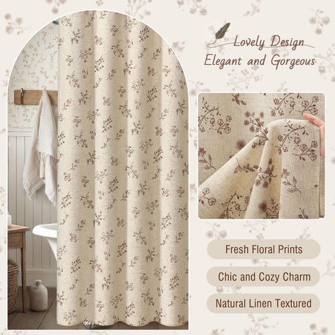 XOGUIBO machine-washable curtain maintains vintage look with simple care.