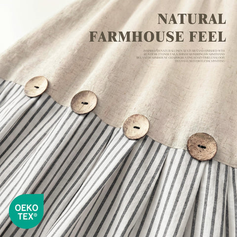 Close-up of linen-cotton blend fabric from XOGUIBO for durable daily use