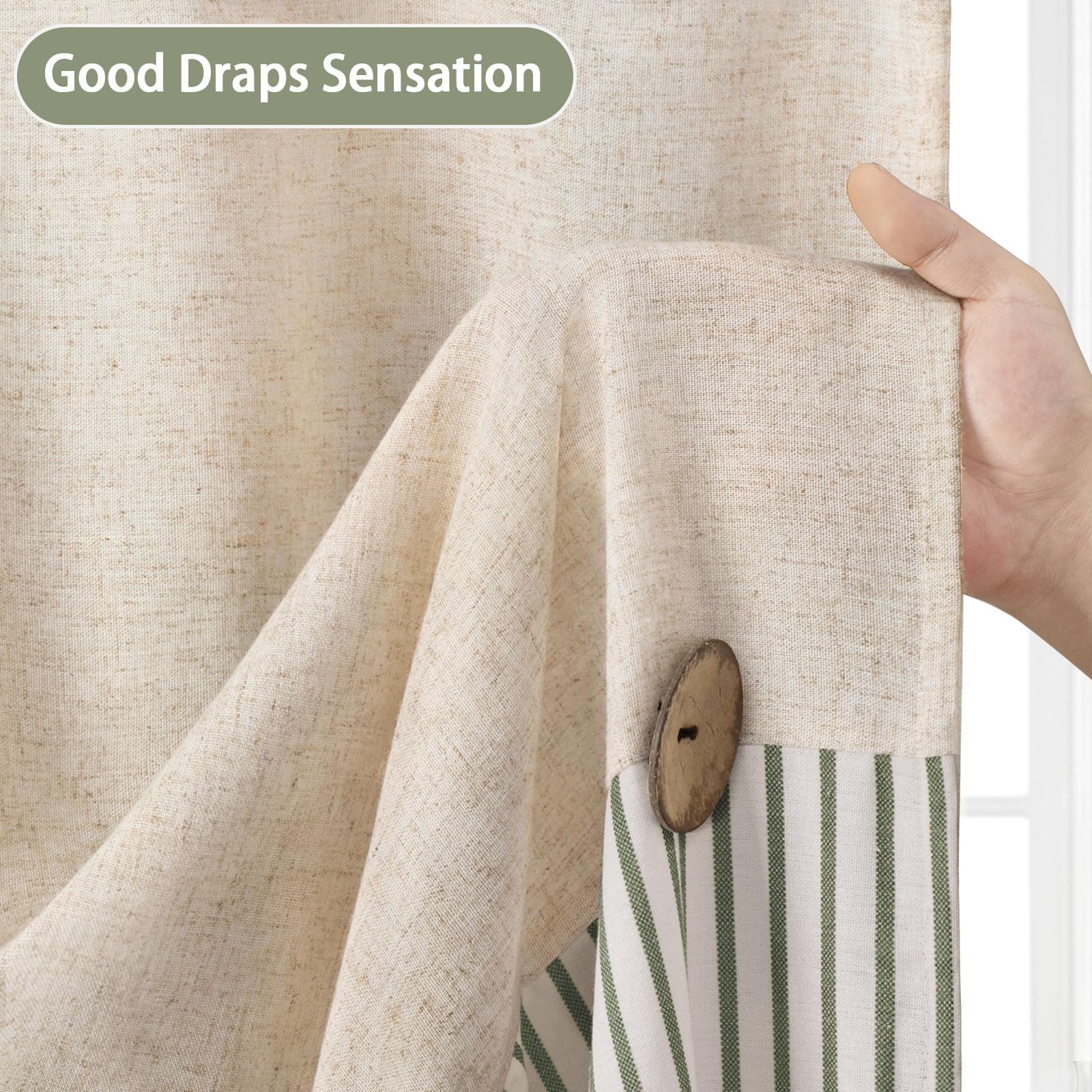XOGUIBO curtain is machine washable for easy care