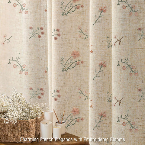 XOGUIBO 72x72 curtain is ready for easy install with rust-resistant grommets.