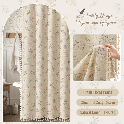 Machine washable for simple care, preserving texture and print over time.